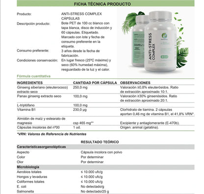 Antistress Complex · Calma, Sueño y Energía 360°