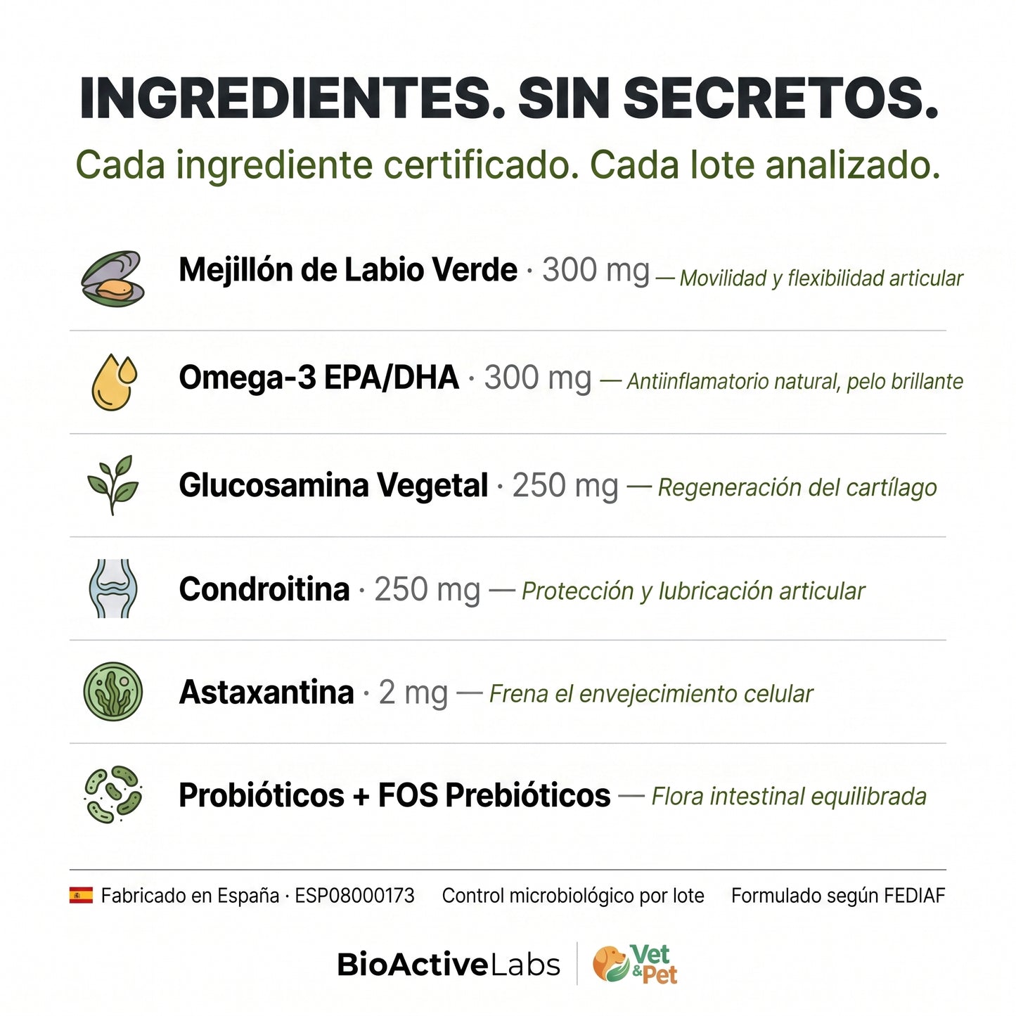 Longevia Perros · Fórmula Antiedad 360°