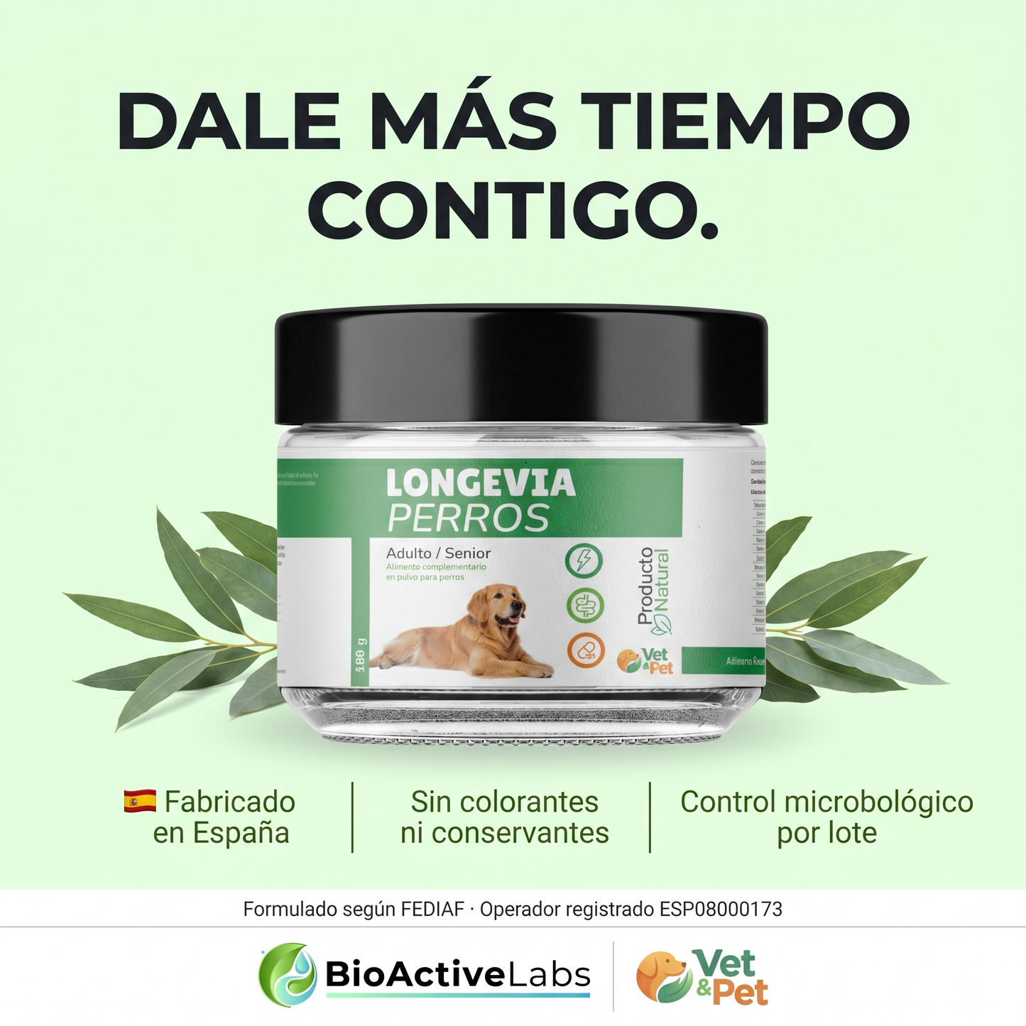 Longevia Perros · Fórmula Antiedad 360°